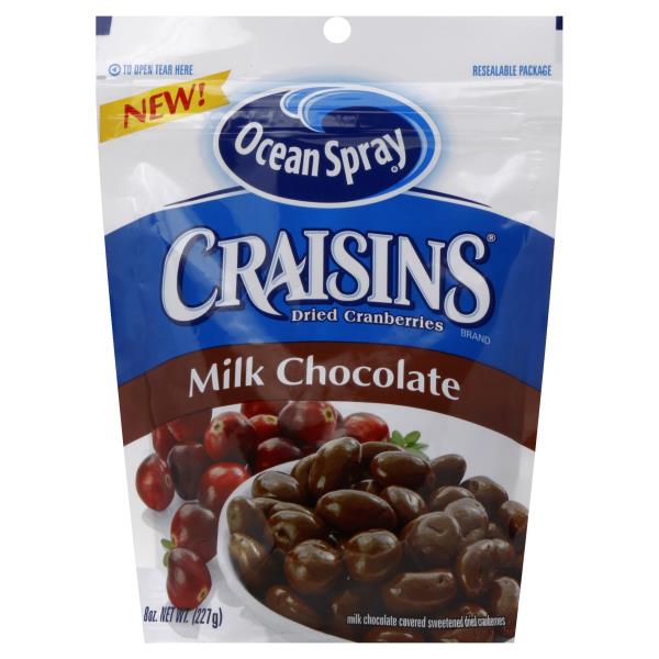 Ocean Spray Craisins Cranberries, Dried, Milk Chocolate Publix Super