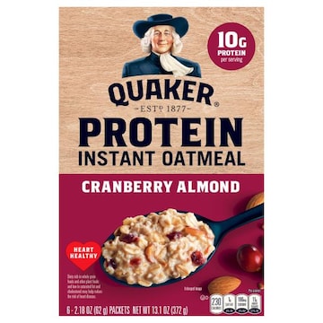 Quaker Instant Oatmeal, Protein, Cranberry Almond