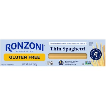 Ronzoni Gluten Free Thin Spaghetti, Non-GMO, Vegan Pasta