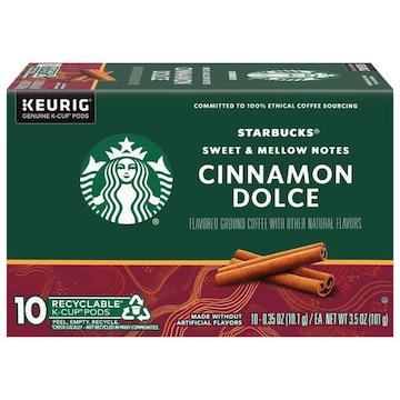 Starbucks Coffee, Cinnamon Dolce, Ground, K-Cup Pods