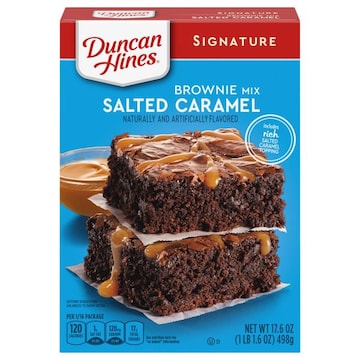 Duncan Hines Signature Brownie Mix, Salted Caramel