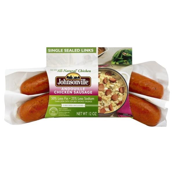 Johnsonville Chicken Sausage, Andouille, Single Sealed Links Publix