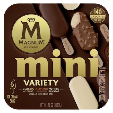 Magnum Mini Ice Cream Bars Classic Almond White