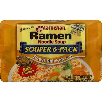 Maruchan Ramon Noodle Soup, Roast Chicken Flavor, Souper 6-Pack