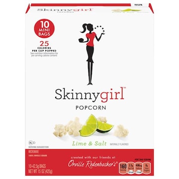 Skinny Girl Popcorn, Lime & Salt, Mini Bags