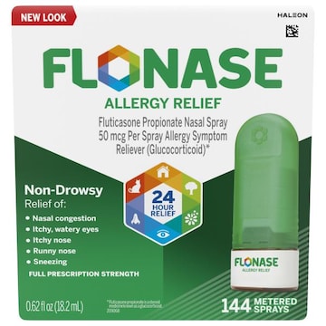 Flonase Allergy Relief Nasal Spray - Non-Drowsy 24HR Long-Lasting Allergy Relief