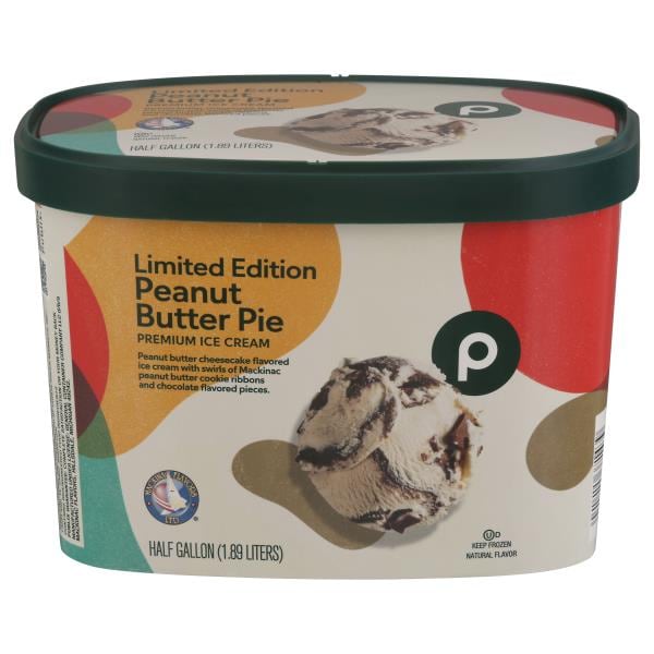 Publix Ice Cream, Peanut Butter Pie, Premium Publix Super Markets