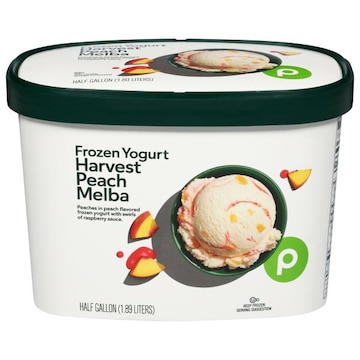 Publix Premium Frozen Yogurt, Harvest Peach Melba