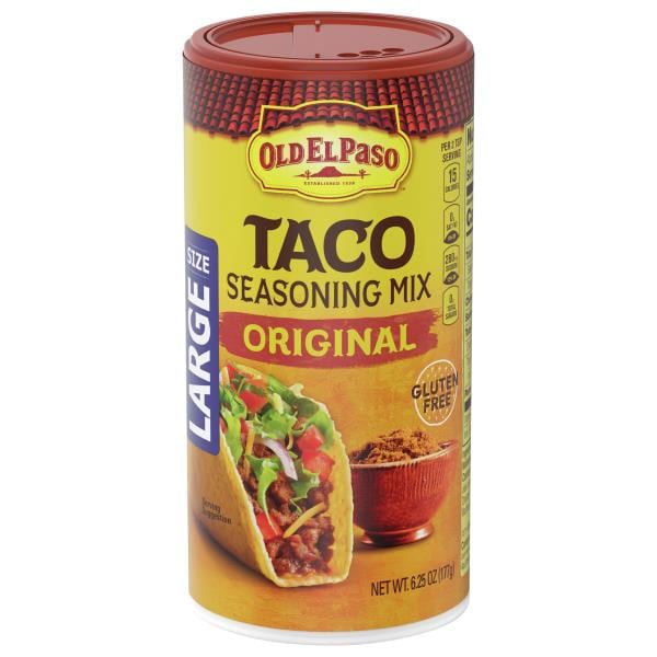 Old El Paso Seasoning Mix, Taco, Original, Large Size Publix Super