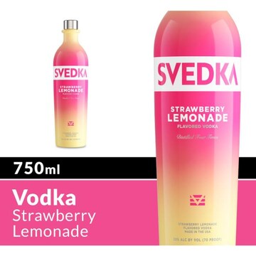 SVEDKA Strawberry Lemonade Flavored Vodka Bottle