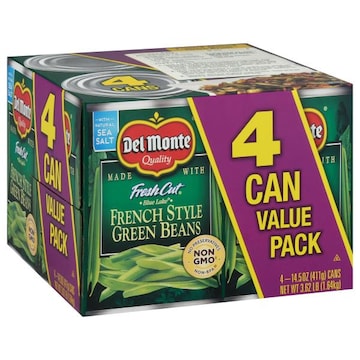 Del Monte Fresh Cut Green Beans, French Style, Value Pack