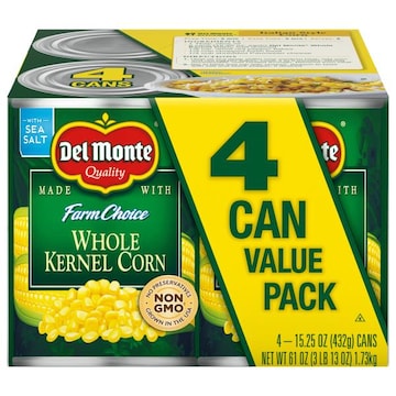Del Monte Farm Choice Whole Kernel Corn Value Pack