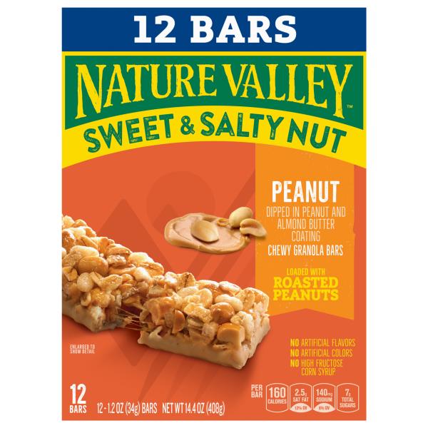 Nature Valley Granola Bars, Chewy, Peanut, Sweet & Salty Nut Publix