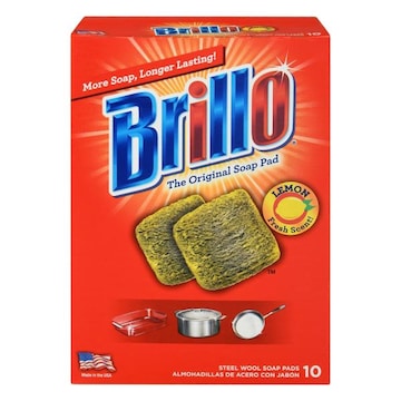 Brillo Soap Pads, Steel Wool, Lemon