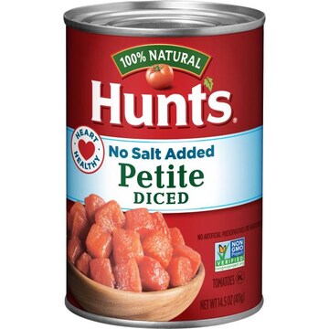 Hunt's Petite Diced Tomatoes No Salt Added