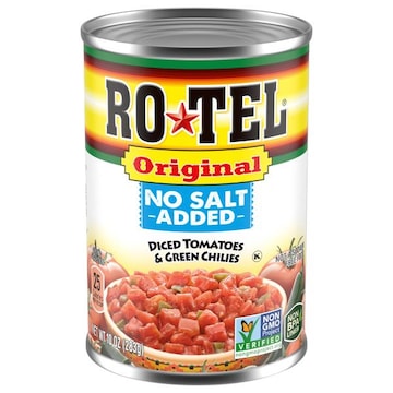 Ro-Tel Diced Tomatoes & Green Chilies, No Salt Added, Original
