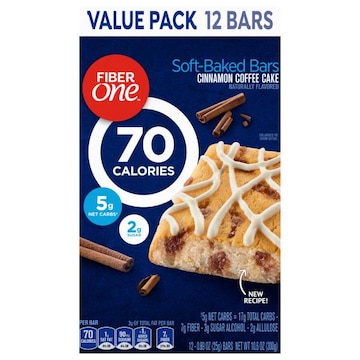 Fiber One Cinnamon Coffee Cake Soft-Baked Bars Value Pack