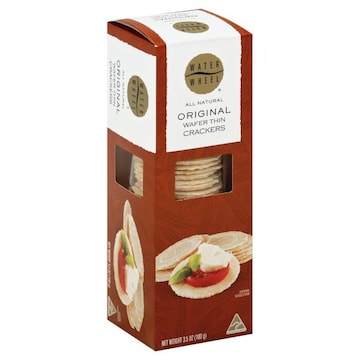 Waterwheel Crackers, Wafer Thin, Original