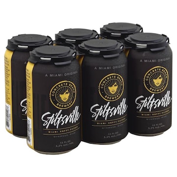 Concrete Beach Brewery Beer, Miami Hoppy Pilsner, Stiltsville