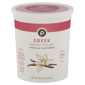 Publix Yogurt, Nonfat, Greek, Vanilla Flavored