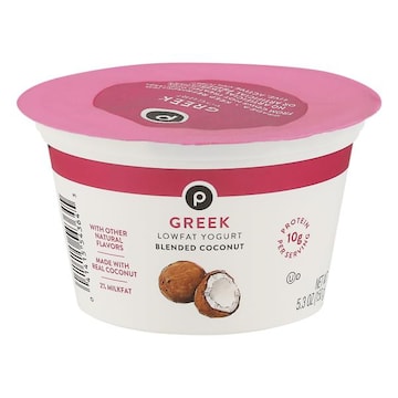 Publix Yogurt, Lowfat, Greek, Blended Coconut