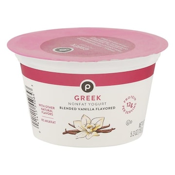 Publix Yogurt, Nonfat, Blended Vanilla Flavored, Greek