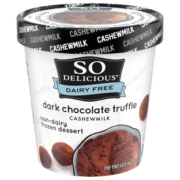 So Delicious Dairy Free Frozen Dessert, Non-Dairy, Cashewmilk, Dark ...