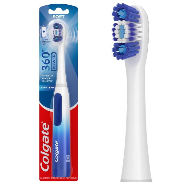 Colgate 360 Floss Tip Sonic Powered Battery Toothbrush Publix Super Markets