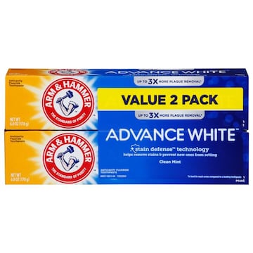 Arm & Hammer Advance White Toothpaste, Fluoride Anticavity, Clean Mint, Value Pack