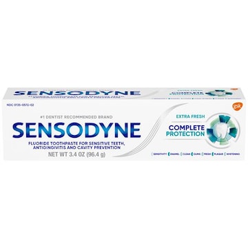 Sensodyne Complete Protection Sensitive Toothpaste, Extra Fresh - 3.4 Ounces