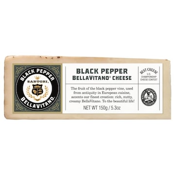 Sartori BellaVitano Cheese, Black Pepper