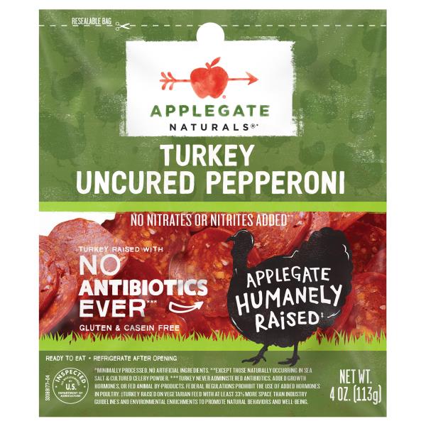 Applegate Naturals Natural Uncured Turkey Pepperoni Sliced Publix