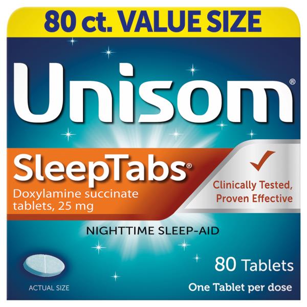 Unisom SleepTabs Nighttime SleepAid, 25 mg, Tablets, Value Size Publix Super Markets Unisom SleepTabs Nighttime SleepAid, 25 mg, Tablets, Value Size Publix Super Markets