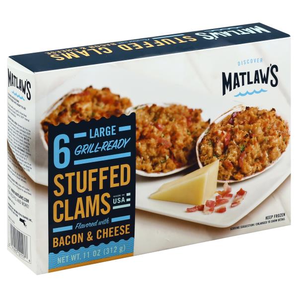 Matlaw's Stuffed Clams, Flavored with Back & Cheese, Large | Publix ...