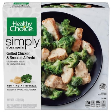 Healthy Choice Simply Steamers Simply Steamers Grilled Chicken and Broccoli Alfredo