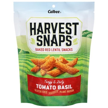 Harvest Snaps Red Lentil Snack, Baked, Tomato Basil