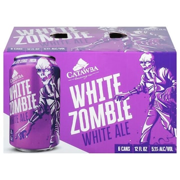 Catawba Brewing Co Beer, White Ale, White Zombie