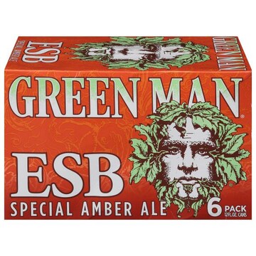 Green Man Beer, Special Amber Ale, ESB, 6 Pack