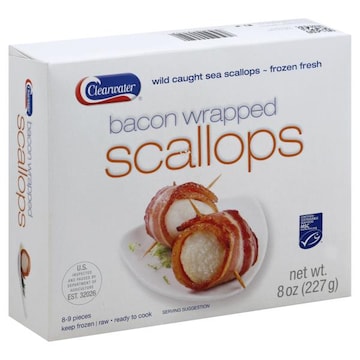 Clearwater Scallops, Bacon Wrapped