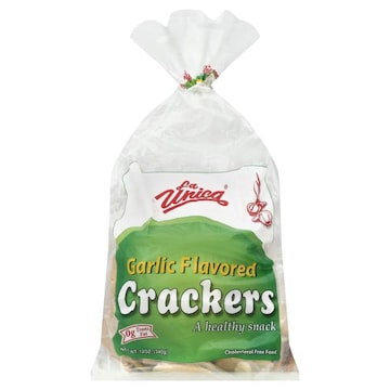 La Unica Crackers, Garlic Flavored