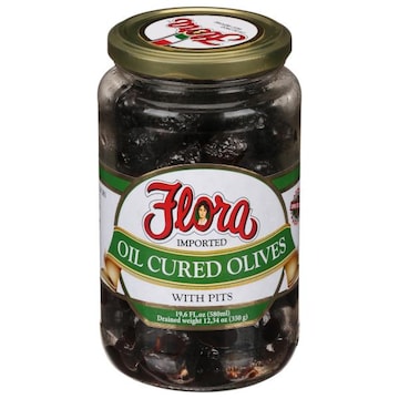 Flora Olives, Oil Cured, Imported