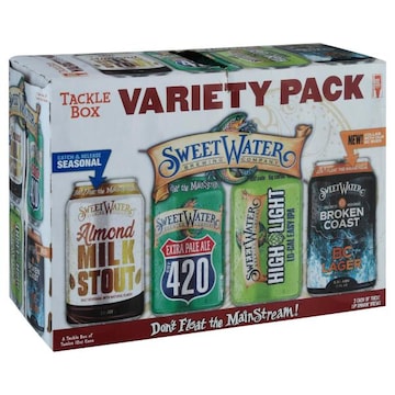 Sweetwater Brewing Company Tacklebox Variety Pack, Beer