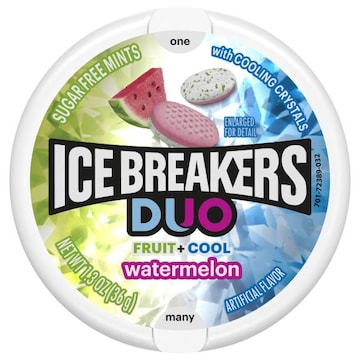 Ice Breakers Duo Mints, Sugar Free, Fruit + Cool Watermelon