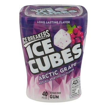 Ice Breakers Gum, Sugar Free, Arctic Grape, Ice Cubes