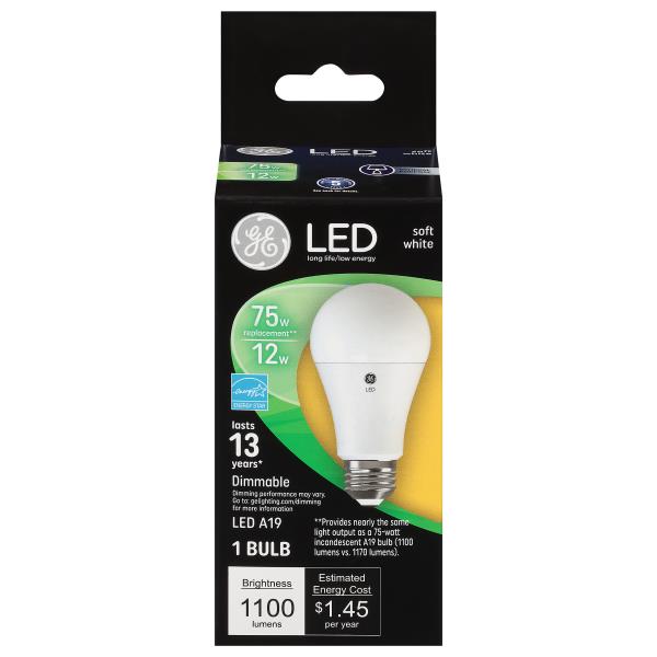 Ge Light Bulb, LED, Soft White, 12 Watts | Publix Super Markets