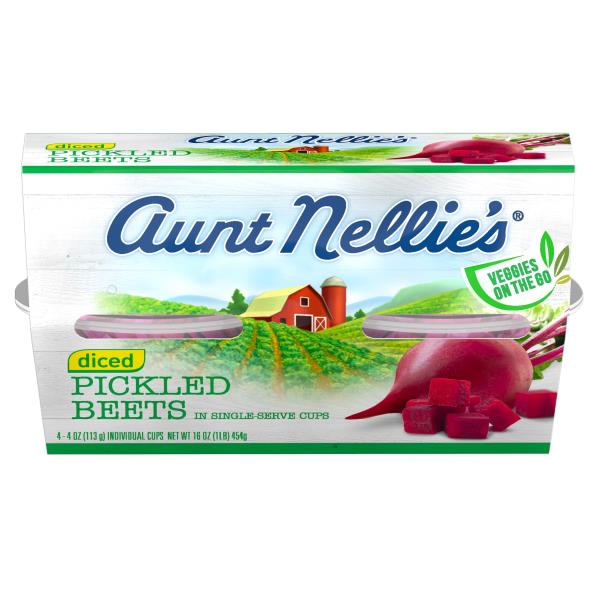 Aunt Nellie's Beets, Pickled, Diced, in Single Serve Cups Publix