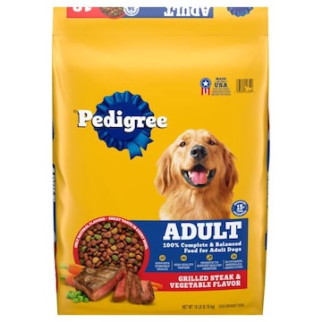 Pedigree Adult Grilled Steak & Vegetable Flavor Food for Dogs