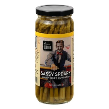 Bruce Julian Pickled Asparagus, Mild, Sassy Spears