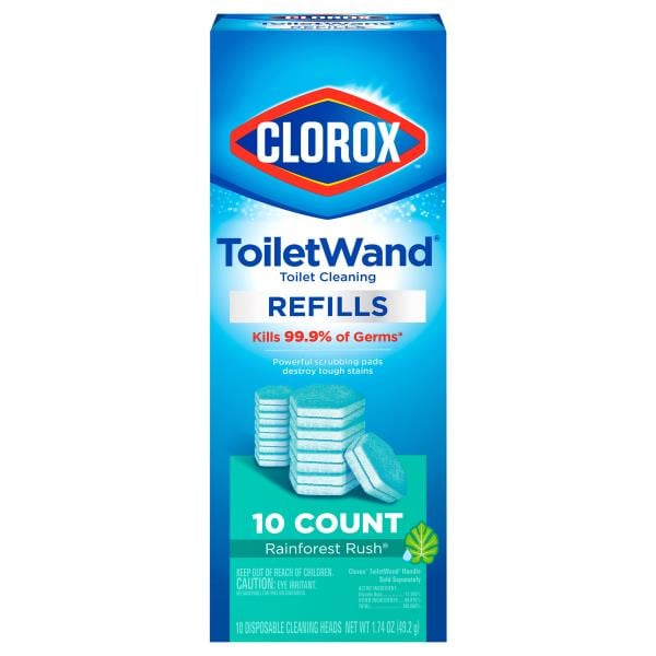 Clorox ToiletWand Refills, Toilet Cleaning, Rainforest Rush Publix