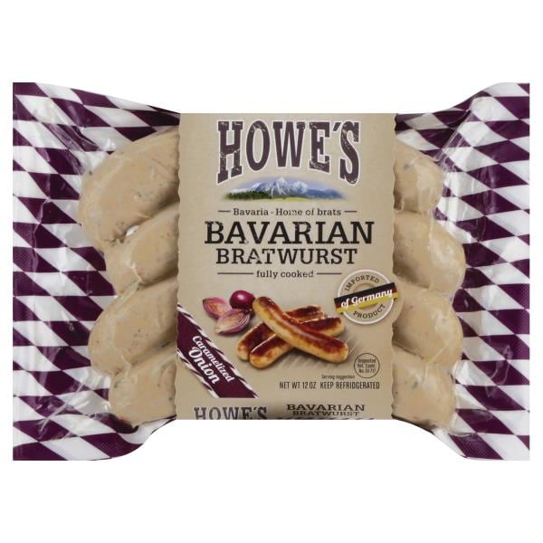 Howes Bratwurst, Bavarian, Caramelized Onion Publix Super Markets